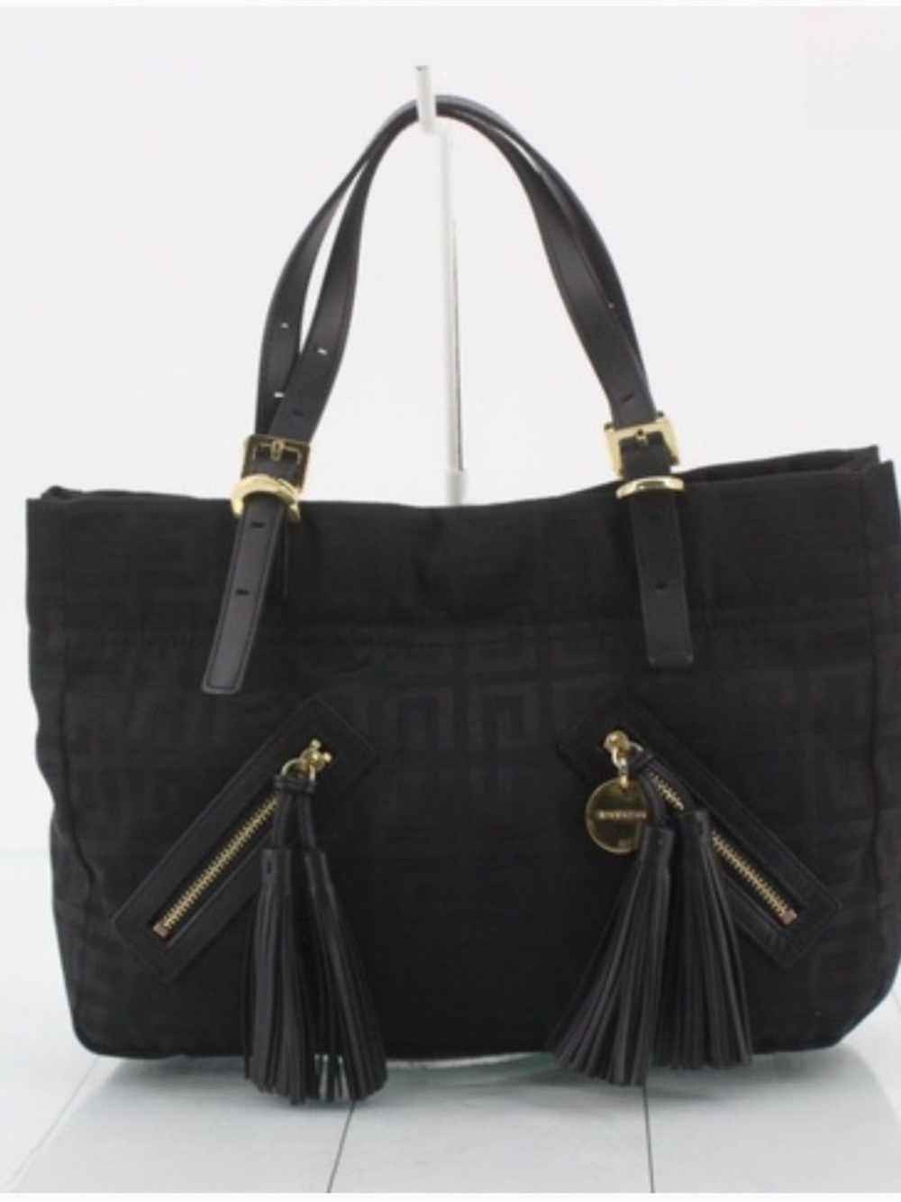 Givenchy Black Tote with Tassel Zipper Accents